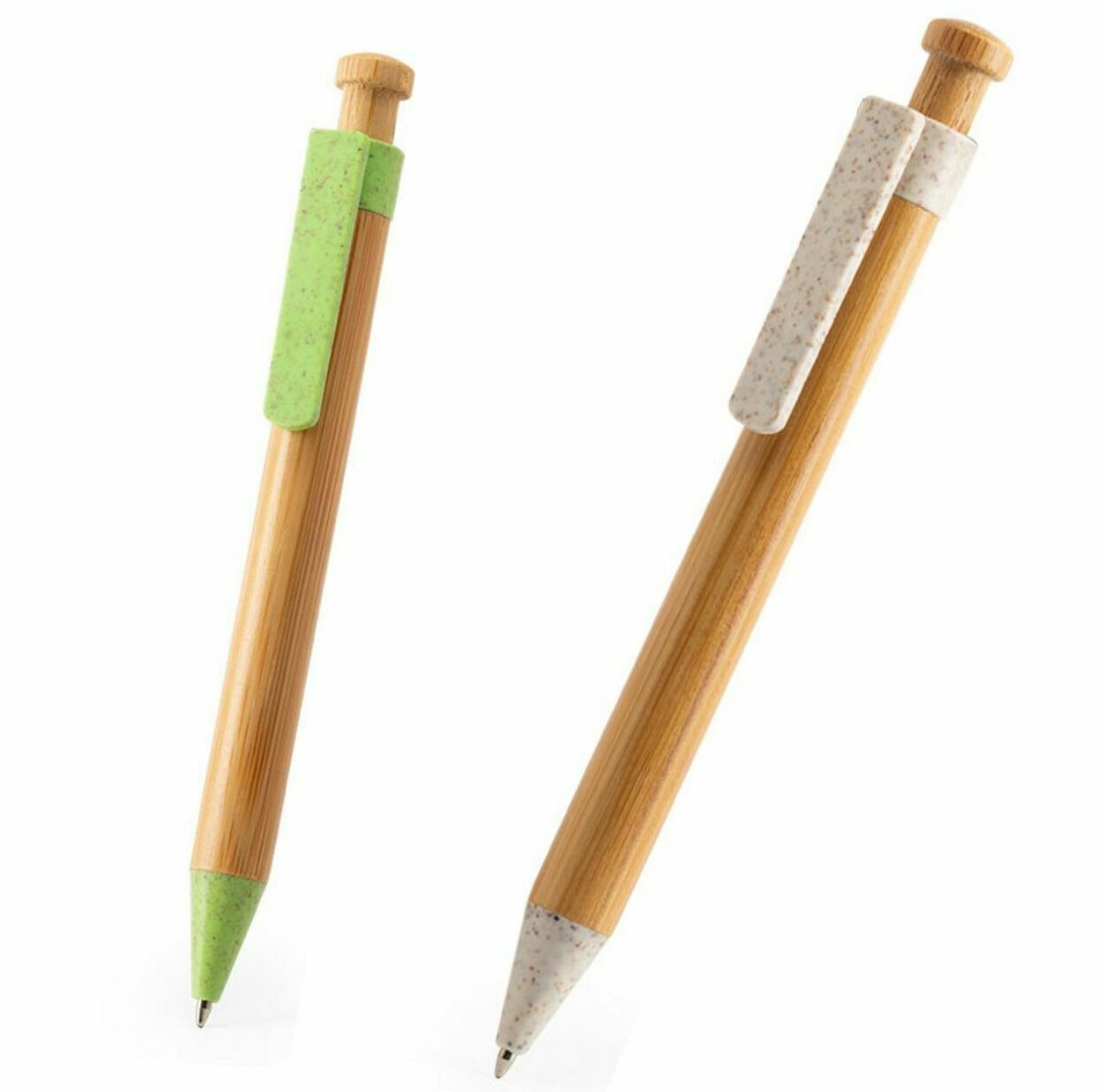 ручки из бамбука и пшеницы