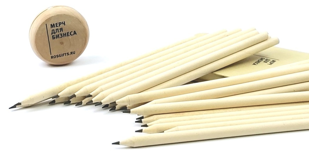 эко карандаши из переработанного картона